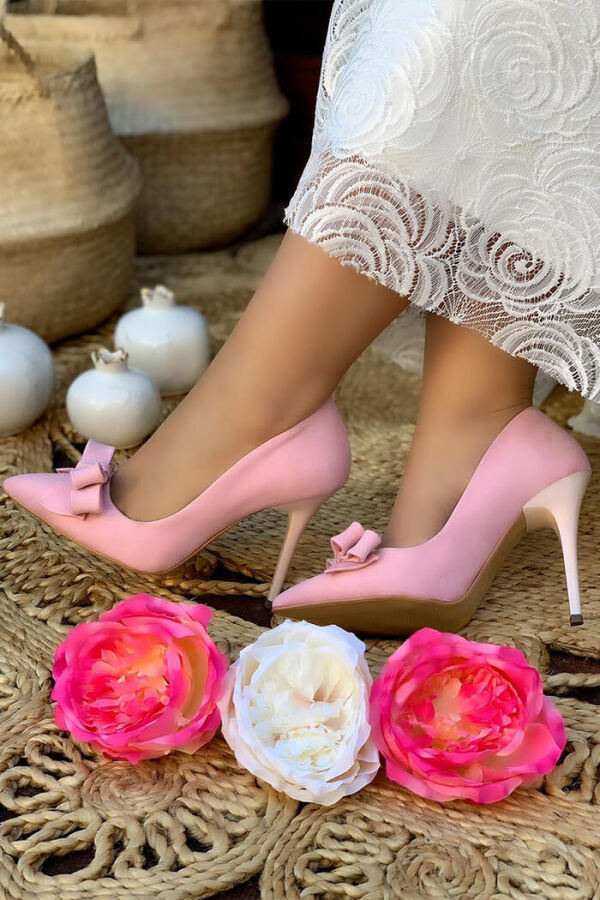 6539 Fiyonklu Stiletto Pudra - 2