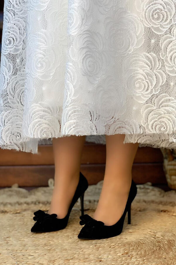 6539 Fiyonklu Stiletto Siyah - 4