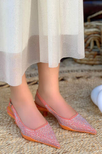 6554 Ayakkabı Oranj - Bym Fashion