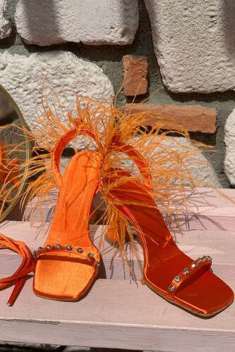 6556 Ayakkabı Oranj - Bym Fashion