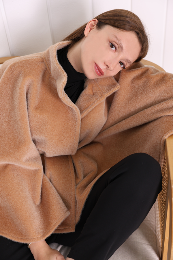 Zincir Kemer Detaylı Panço 70032 Vizon - 5