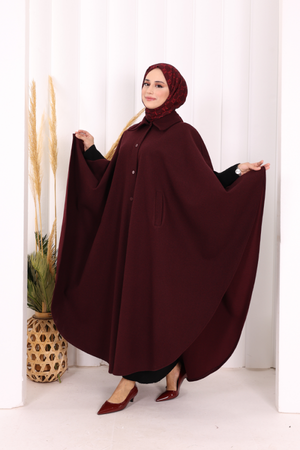 70068 Kaşe Panço Bordo - 4