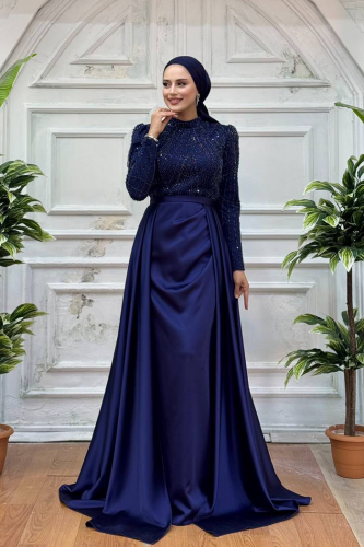 7024 Abiye Lacivert - 5