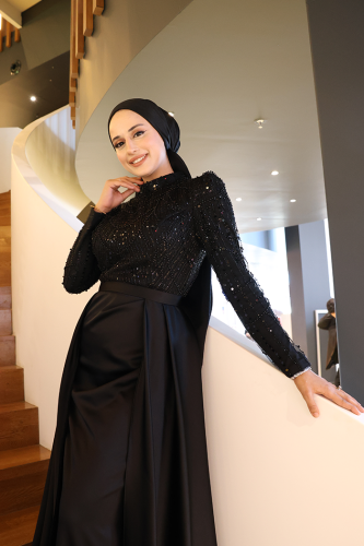 7024 Abiye Siyah - 5