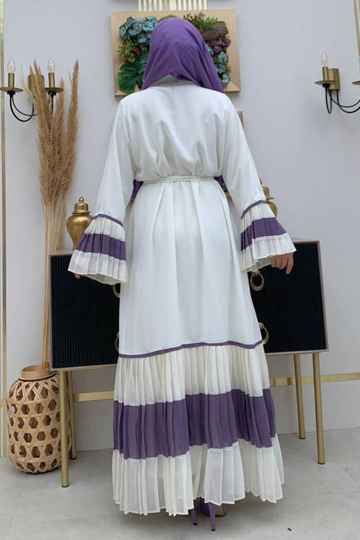 Pleated on sale abaya dress