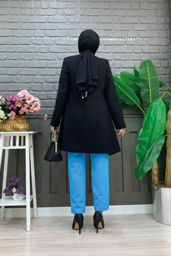 Куртка с подкладкой и пуговицами спереди Pocket Look 7660 Черный - 7