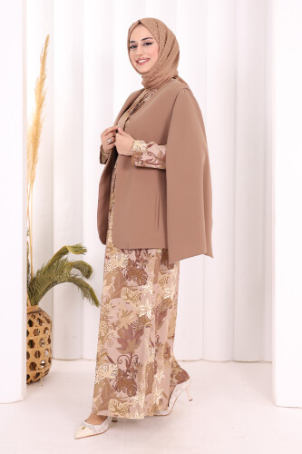 Куртка Cape Sleeve Look Straight Lined 7666 Норка - 3