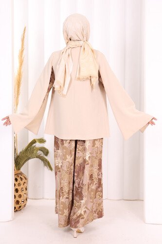 Куртка Cape Sleeve Look с прямой подкладкой 7666 Stone - 4