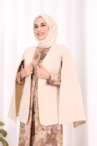 Куртка Cape Sleeve Look с прямой подкладкой 7666 Stone - 5