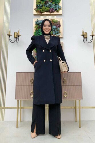 Half black coat deals