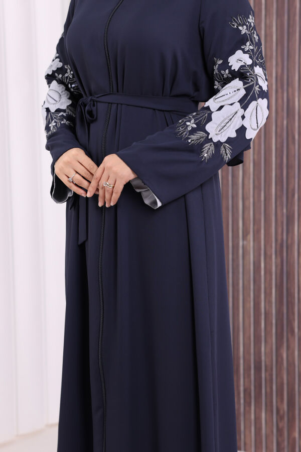 Çift Taraflı Çift Renk Ferace 7897 Lacivert - 6