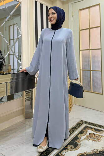 Çift Taraflı Çift Renk Ferace 7897 Lacivert - 10