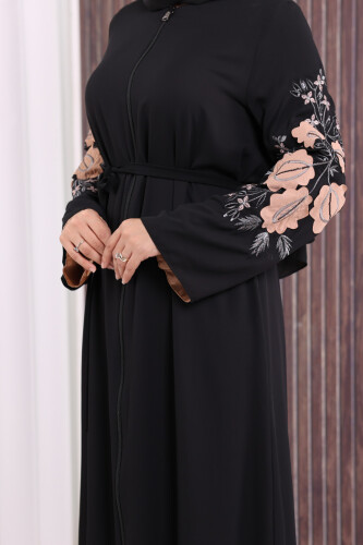 Çift Taraflı Çift Renk Ferace 7897 Siyah - 5