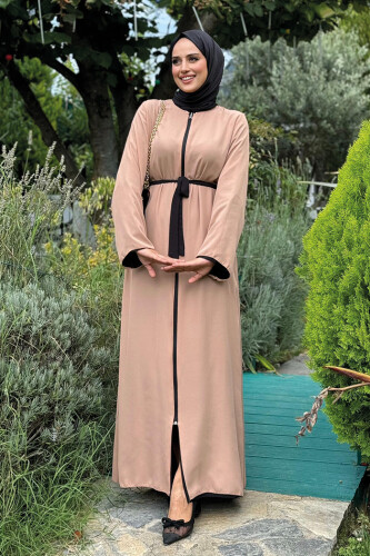 Çift Taraflı Çift Renk Ferace 7897 Siyah - 9