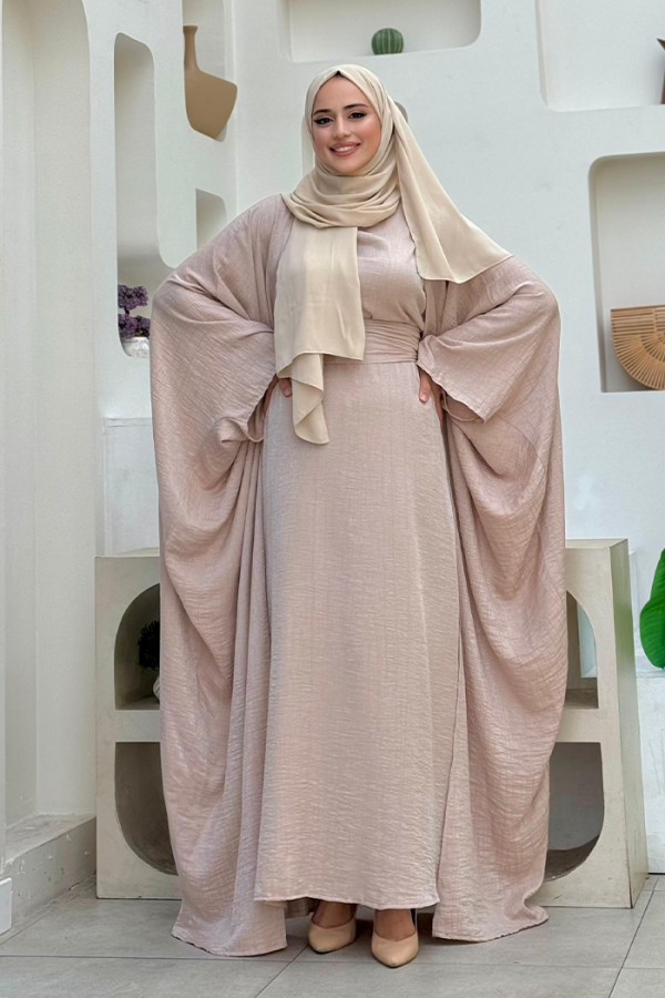 Yarasakol Abayalı Elbise Takım 8497 Taş - 3