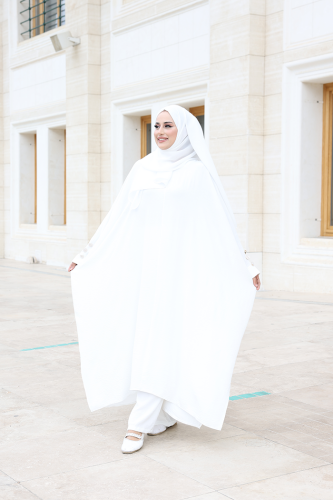 Kol Düğme Detaylı Tunik Pantolon İkili Takım 8688 Ekru - Bym Fashion