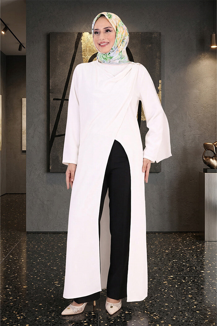 8698-1 Tunik Ekru - 1