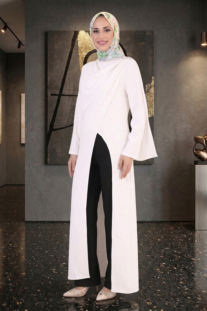 8698-1 Tunik Ekru - 3