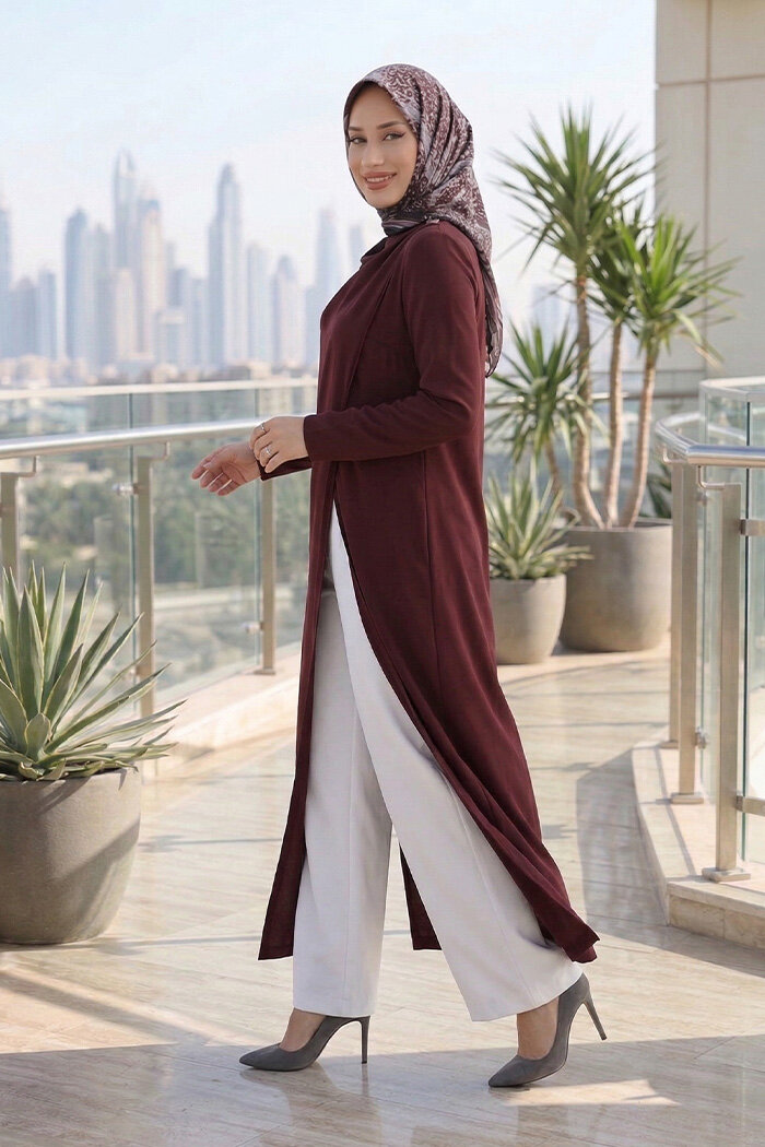 8698-1 Tunik Mürdüm - 3