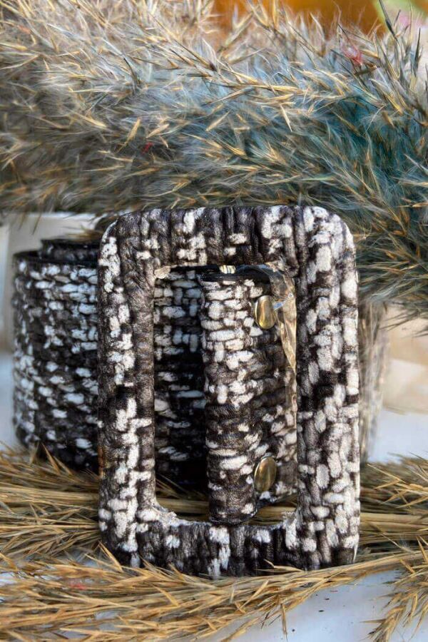 9014 Ekose Kemer Siyah - 3