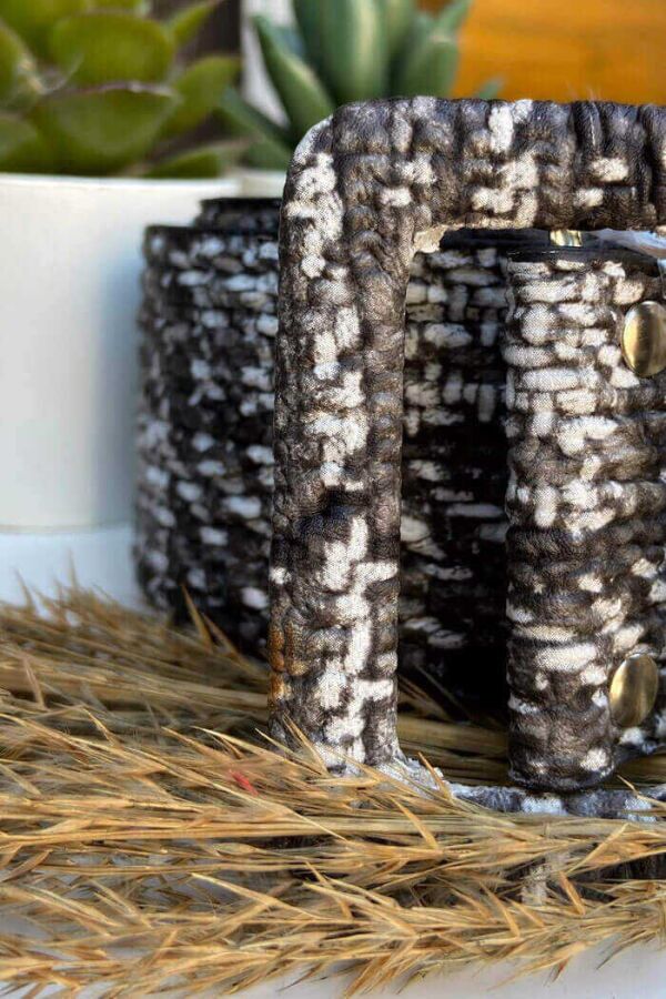 9014 Ekose Kemer Siyah - 5