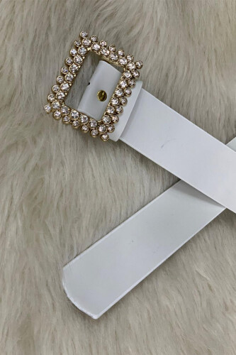 9030 Kare Taşlı Ekru - Bym Fashion