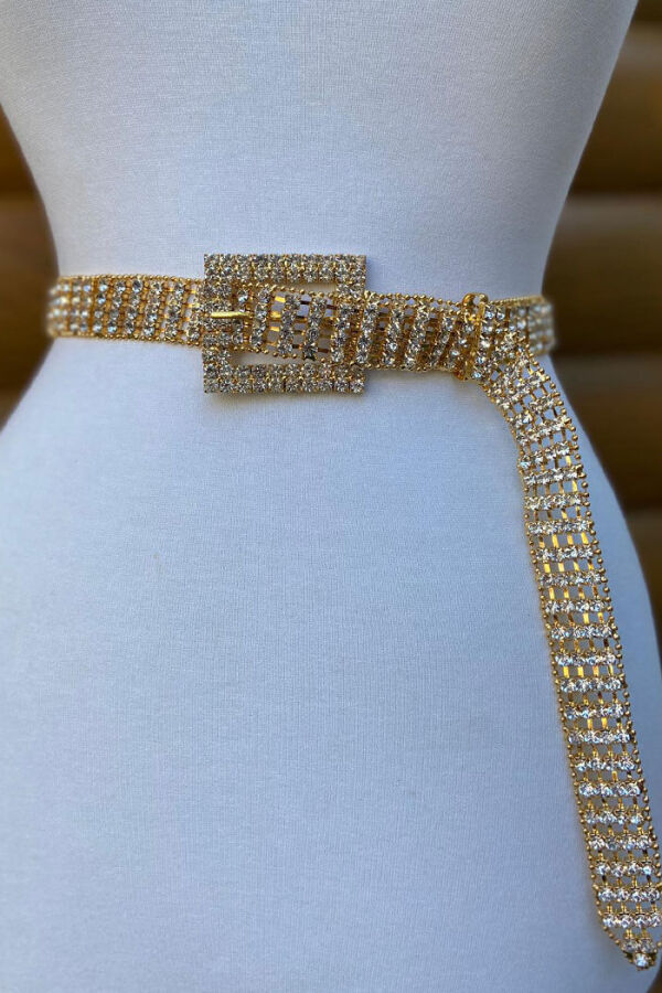9033 Bym Taşlı Kemer Gold - 2
