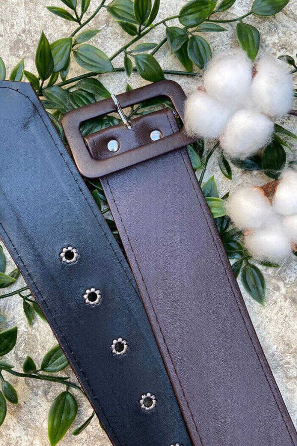 9035 Deri Kemer Kahverengi - 3