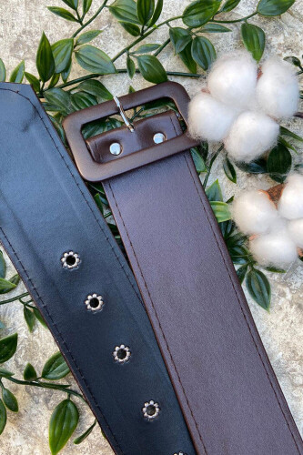 9035 Deri Kemer Kahverengi - 4