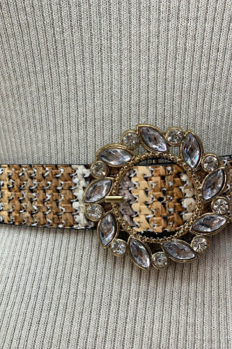 9055 Etnik Desen Kemer Taba - 6