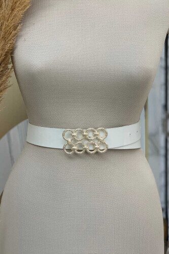 9104 kemer Ekru - Bym Fashion