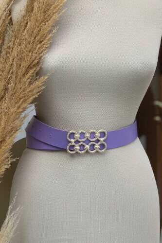 9104 kemer Lila - Bym Fashion