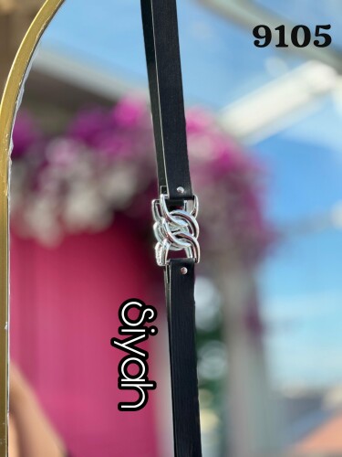 9105 kemer Siyah - Bym Fashion