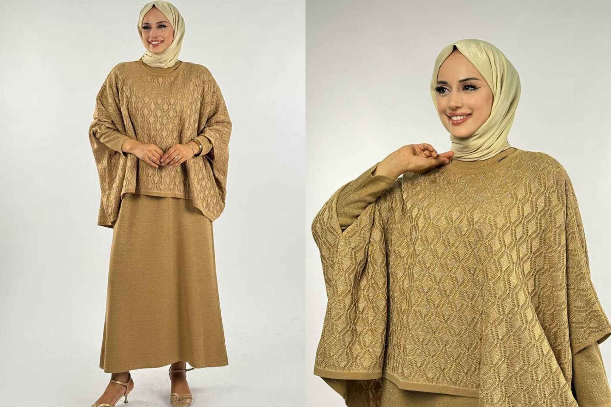 Tesettür Dantel Desenli Panço Nasıl Kombinlenir?