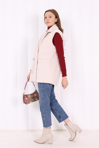 Angora Yelek 70031 Taş - 4