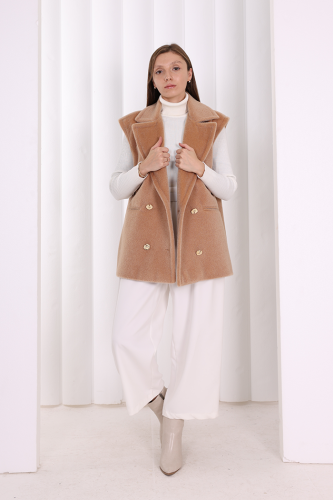 Angora Yelek 70031 Vizon - 2