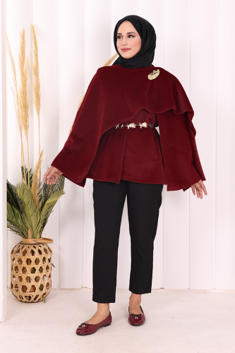 Atkı Detay Panço 70061 Bordo 