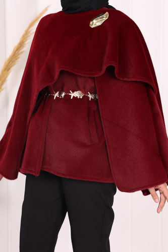 Atkı Detay Panço 70061 Bordo - 5