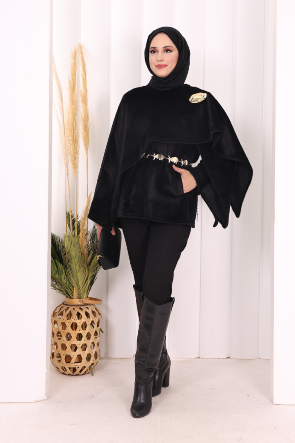 Atkı Detay Panço 70061 Siyah - 1