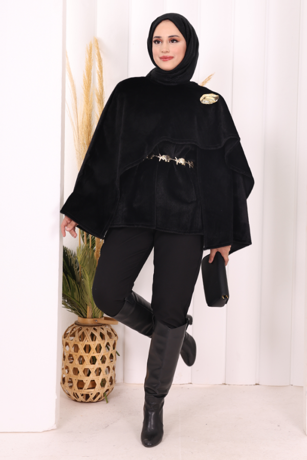 Atkı Detay Panço 70061 Siyah - 2