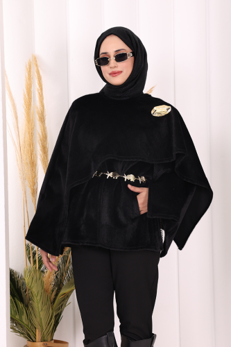 Atkı Detay Panço 70061 Siyah - 5