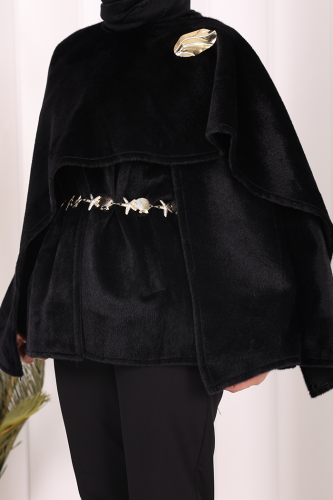 Atkı Detay Panço 70061 Siyah - 6