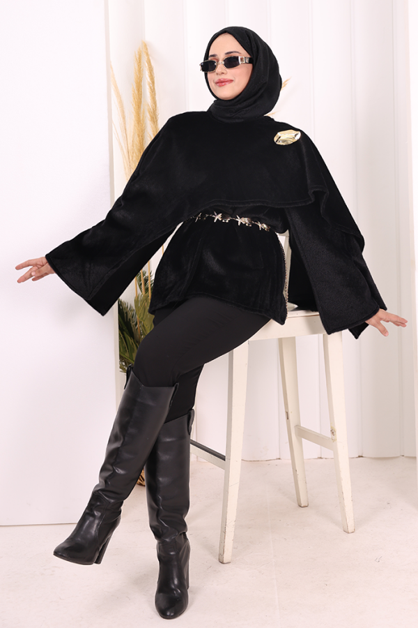 Atkı Detay Panço 70061 Siyah - 7