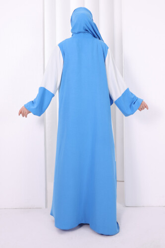 Balon Kollu Üçlü Takım 7081 Mavi - 4