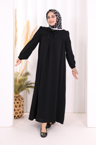 Bebekli Anne Elbisesi 3896 Siyah 