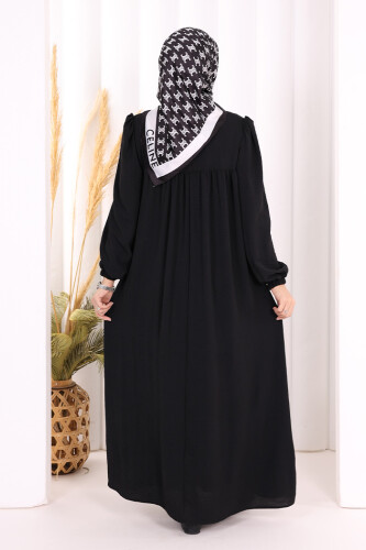 Bebekli Anne Elbisesi 3896 Siyah - 3