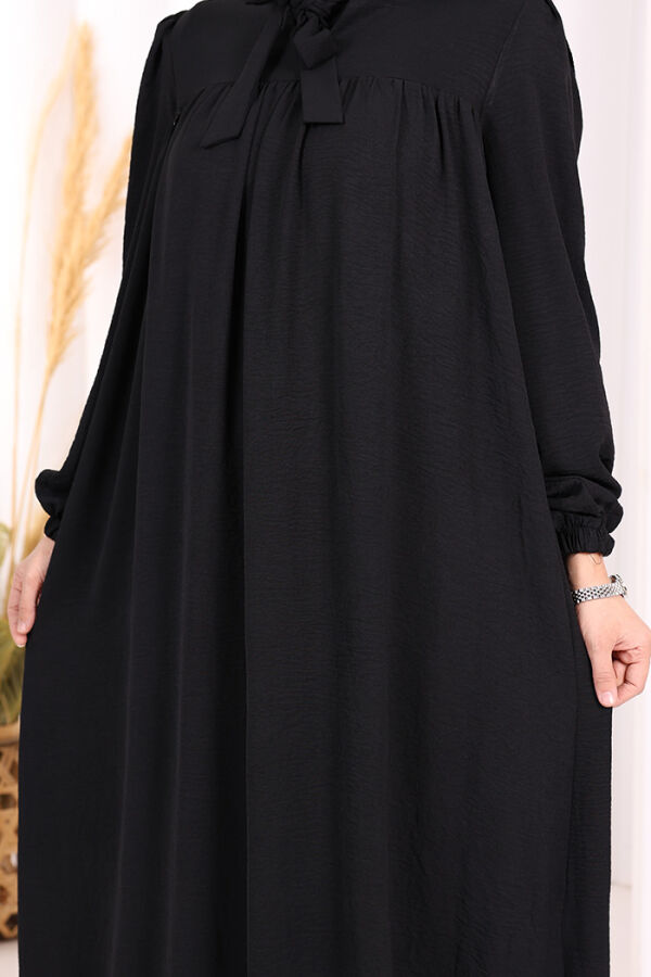 Bebekli Anne Elbisesi 3896 Siyah - 5