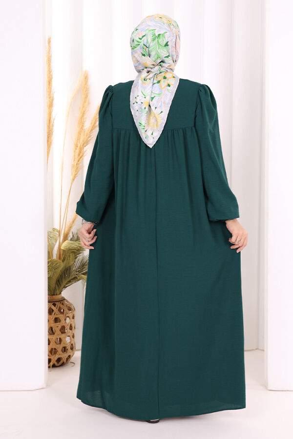 Bebekli Anne Elbisesi 3896 Zümrüt - 5