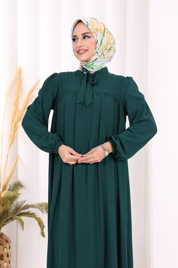 Bebekli Anne Elbisesi 3896 Zümrüt - 6