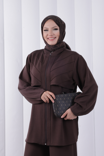 Belden Oturtmalı Oysho Takım 1210 Kahverengi - 6